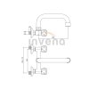 INVENA - Bateria umywalkowo-zlewozmywakowa z wylewką U 250 MODENA  BC-15-F0S-L